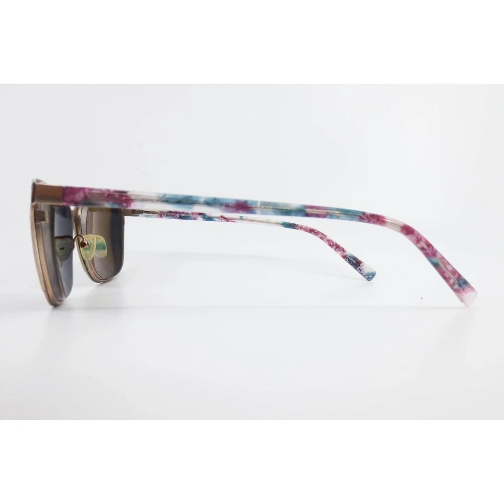 Karen Kane Garden Cress Eyeglasses Brown Floral Cat Eye Frames 53-17-145 35482